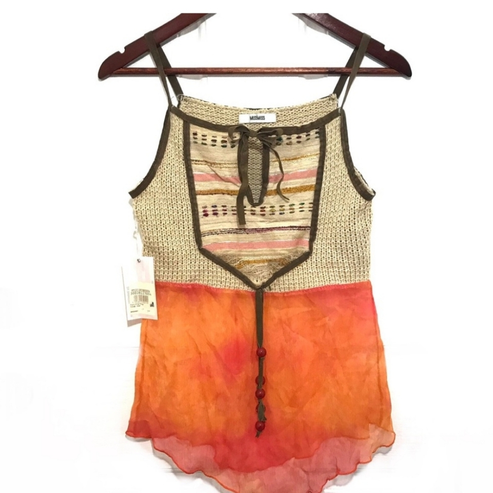 For @rabunlarson *Flawed* Miss Miss by Valentina boho tank top